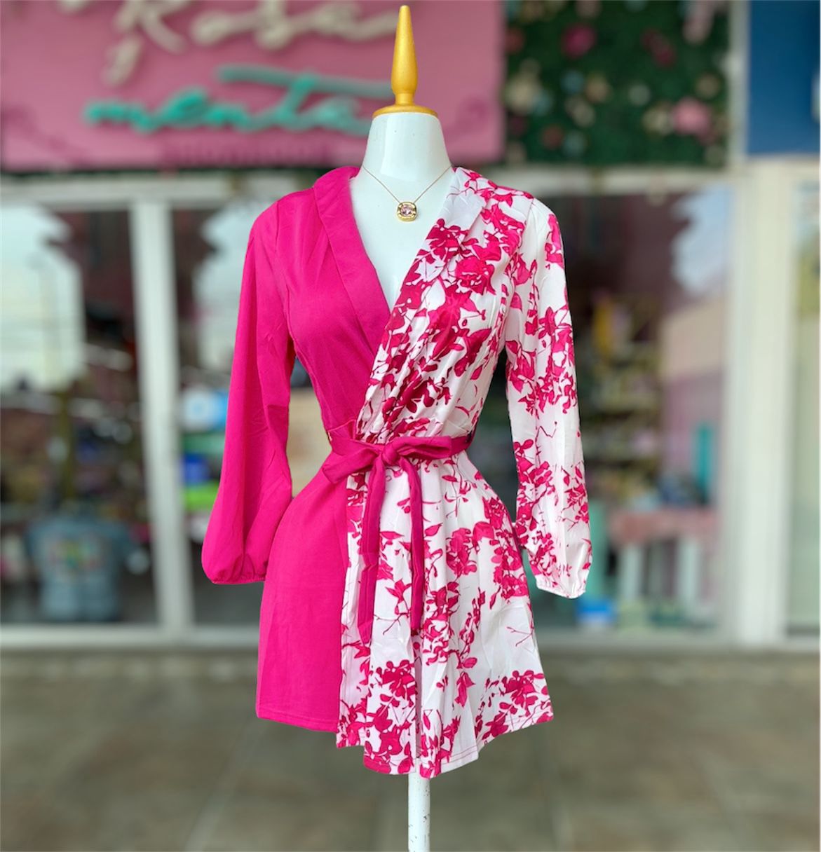 Vestido Floral Tipo Blazer