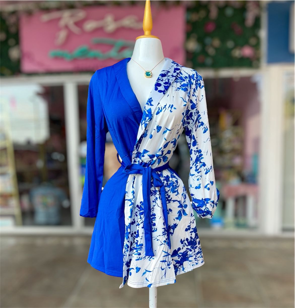 Vestido Floral Tipo Blazer