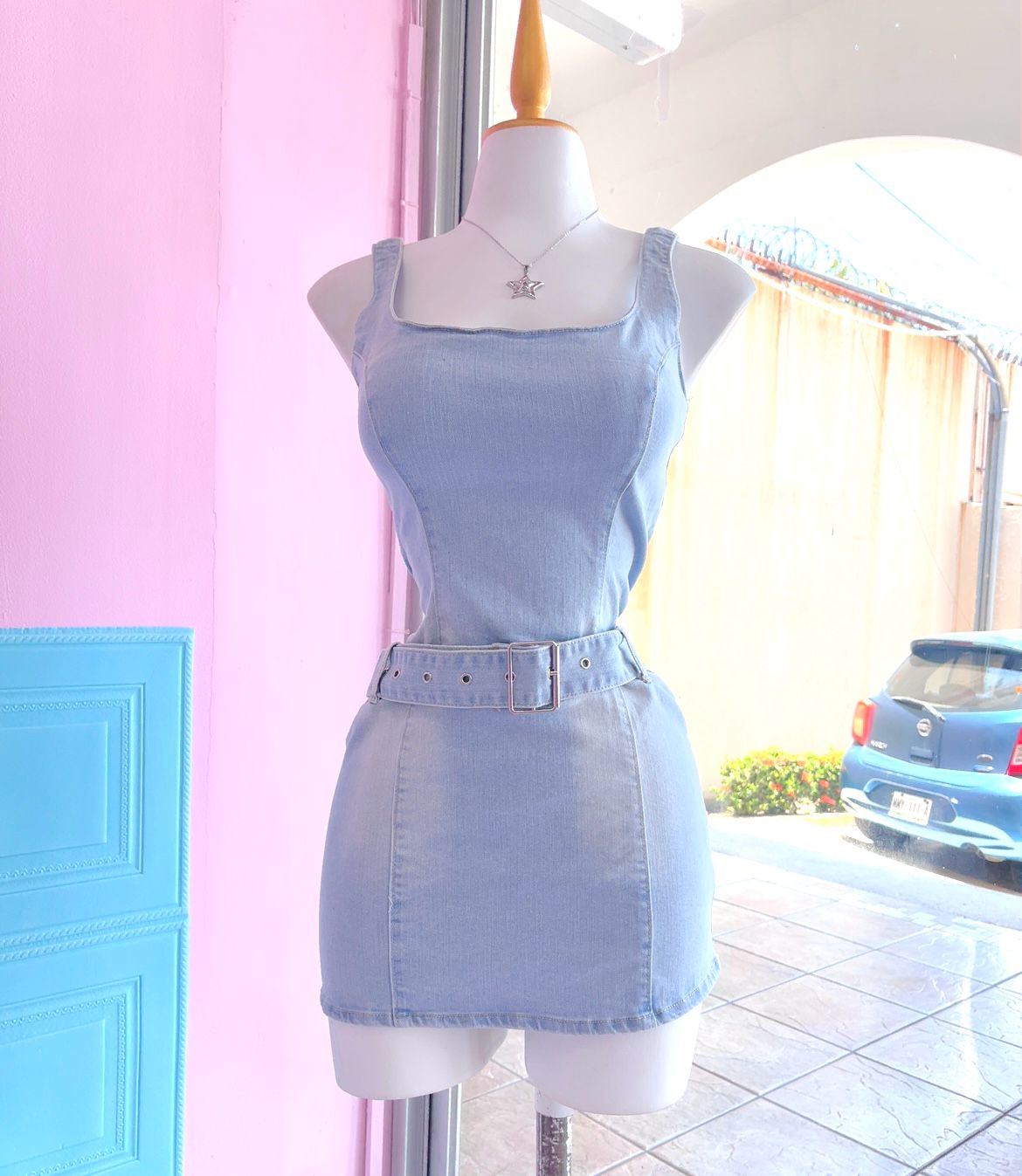 Vestido Mezclilla Cinto