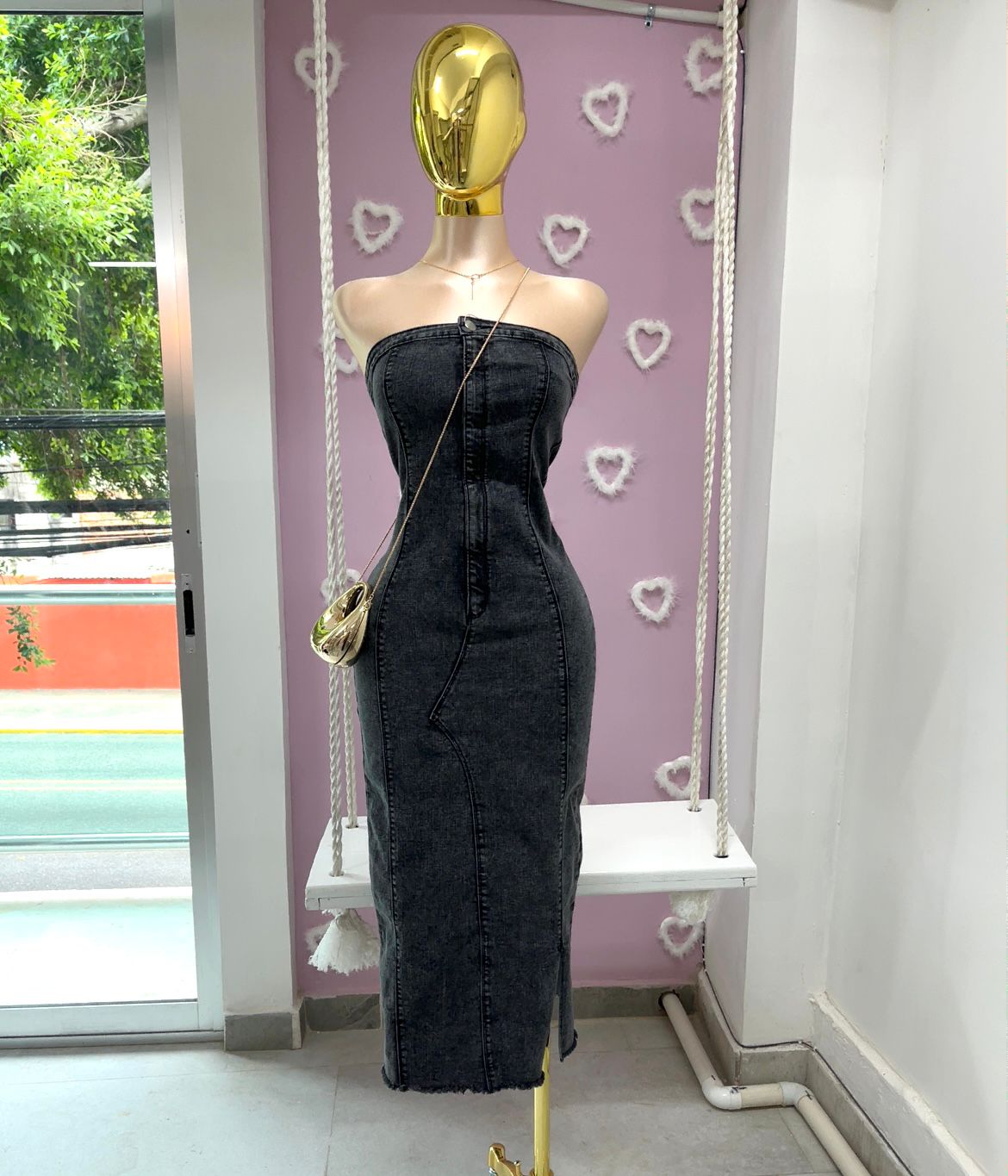 Vestido Mezclilla Stapless Cierre