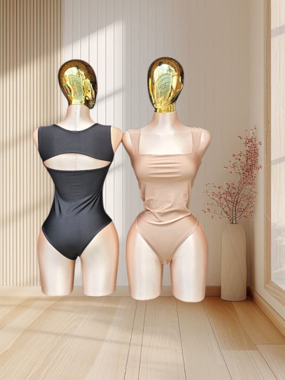 BODY CON ESCOTE CUADRADO Y DETALLE EN ESPALDA
