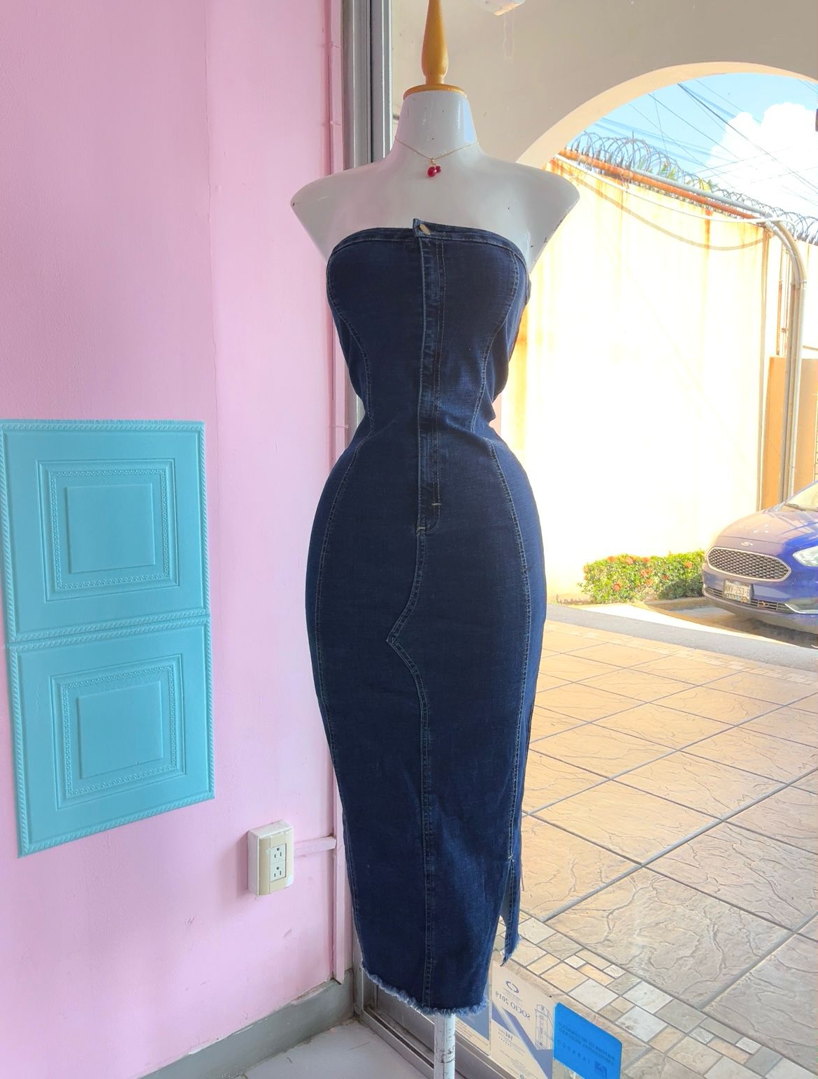 Vestido Mezclilla Stapless Cierre