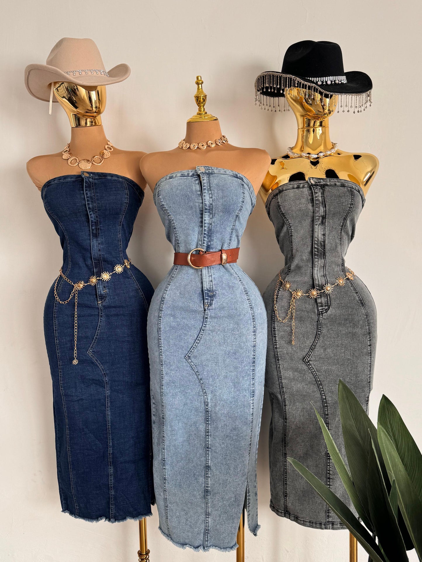 Vestido Mezclilla Stapless Cierre