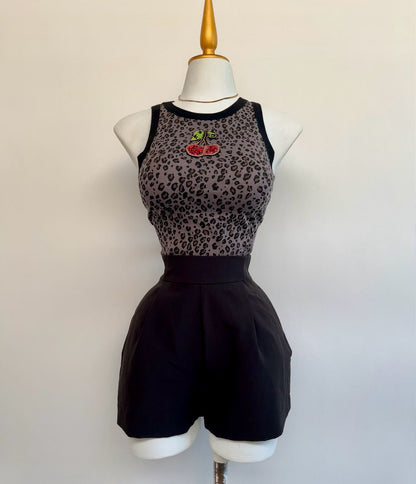 Blusa Print Cherry Pedreria