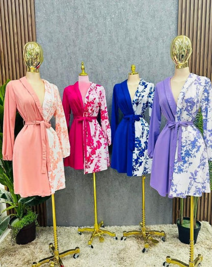 Vestido Floral Tipo Blazer